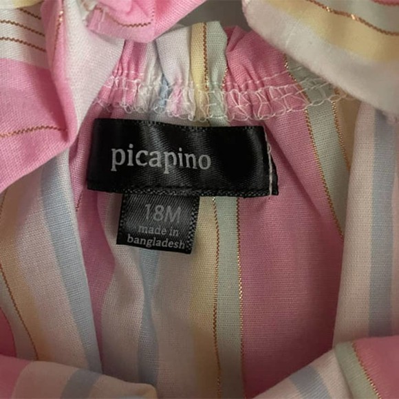 ♥ Picapino Striped Summer Dress 18 Months - Picture 5 of 5
